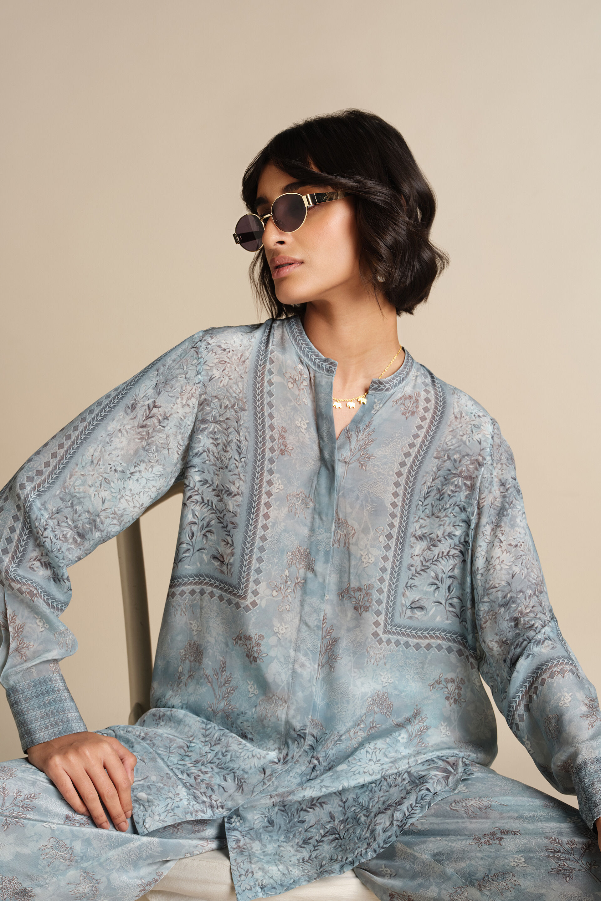 Irmak Co-ord - Powder Blue, Powder Blue, image 4